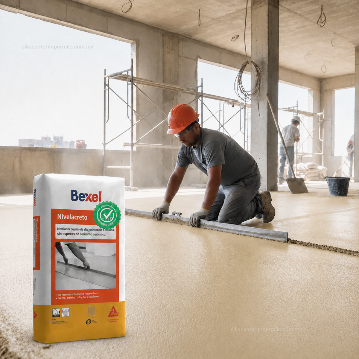 MORTERO AUTONIVELANTE BEXEL NIVELACRETO 20 KG