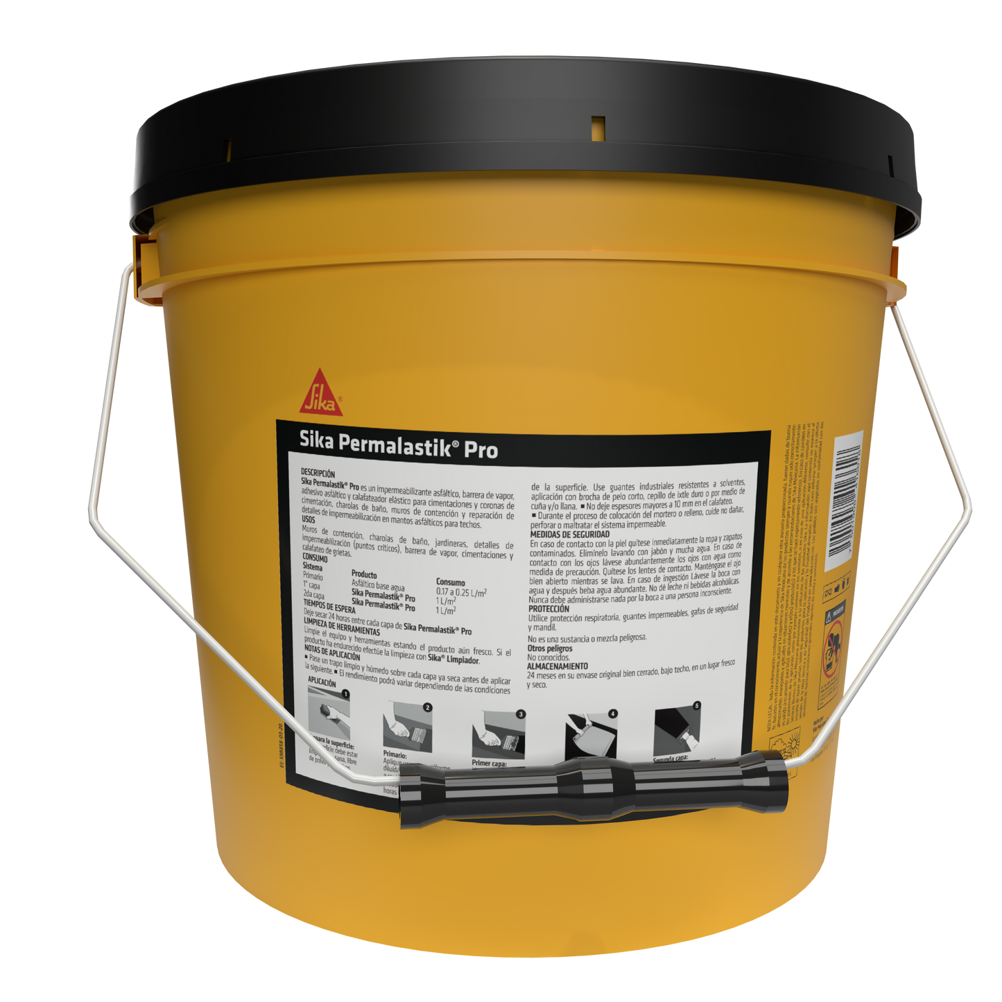 ADHESIVO ASFÁLTICO Y CALAFATEADOR SIKA PERMALASTIK PRO 4 LT