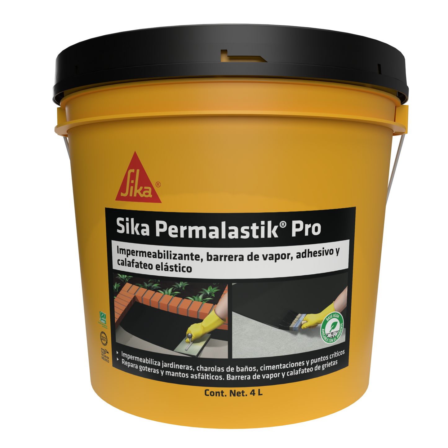 ADHESIVO ASFÁLTICO Y CALAFATEADOR SIKA PERMALASTIK PRO 4 LT