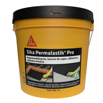 ADHESIVO ASFÁLTICO Y CALAFATEADOR SIKA PERMALASTIK PRO 4 LT