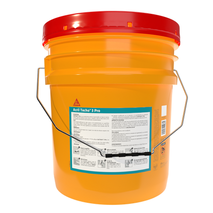 IMPERMEABILIZANTE ACRÍLICO SIKA ACRIL TECHO 3 AÑOS PRO BLANCO 18 LT