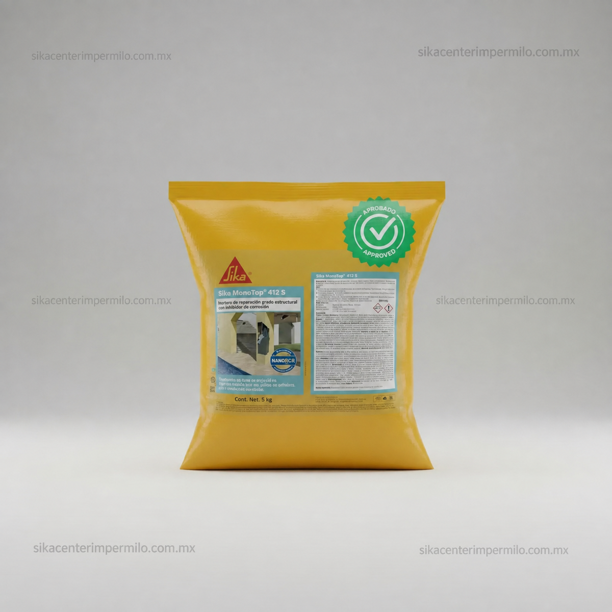 MORTERO DE REPARACIÓN SIKA MONOTOP 412 S MINIPACK 5KG./REPARACIÓN ESTRUCTURAL