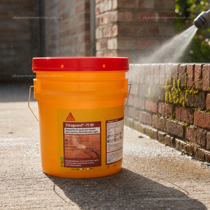 REPELENTE DE AGUA Y TRATAMIENTO ANTI-MUSGO BASE AGUA SIKAGUARD - 71 W 19 LT