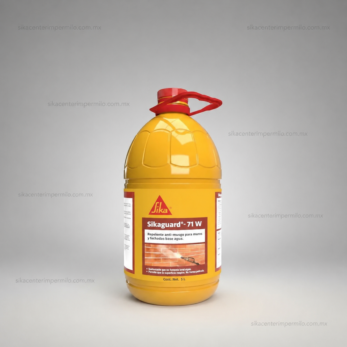 REPELENTE DE AGUA Y TRATAMIENTO ANTI-MUSGO BASE AGUA SIKAGUARD - 71 W PET 5L