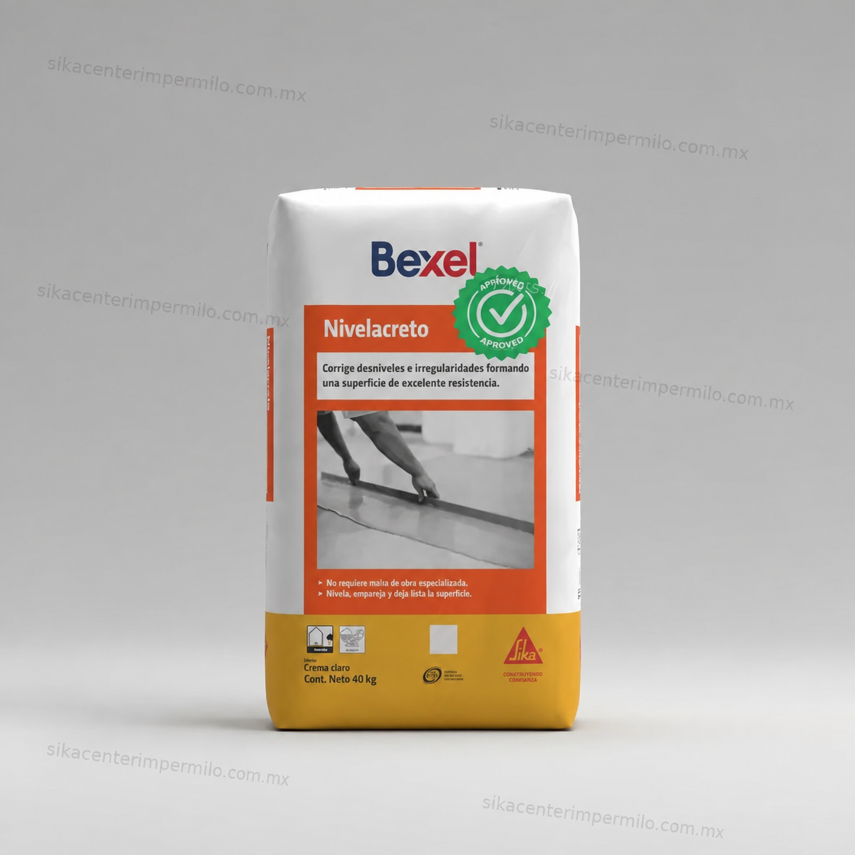 MORTERO AUTONIVELANTE BEXEL NIVELACRETO 4OKG