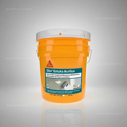 PASTA ACRÍLICA SIKA ESTUKA ACRILICO M BLANCO CUBETA 24KG