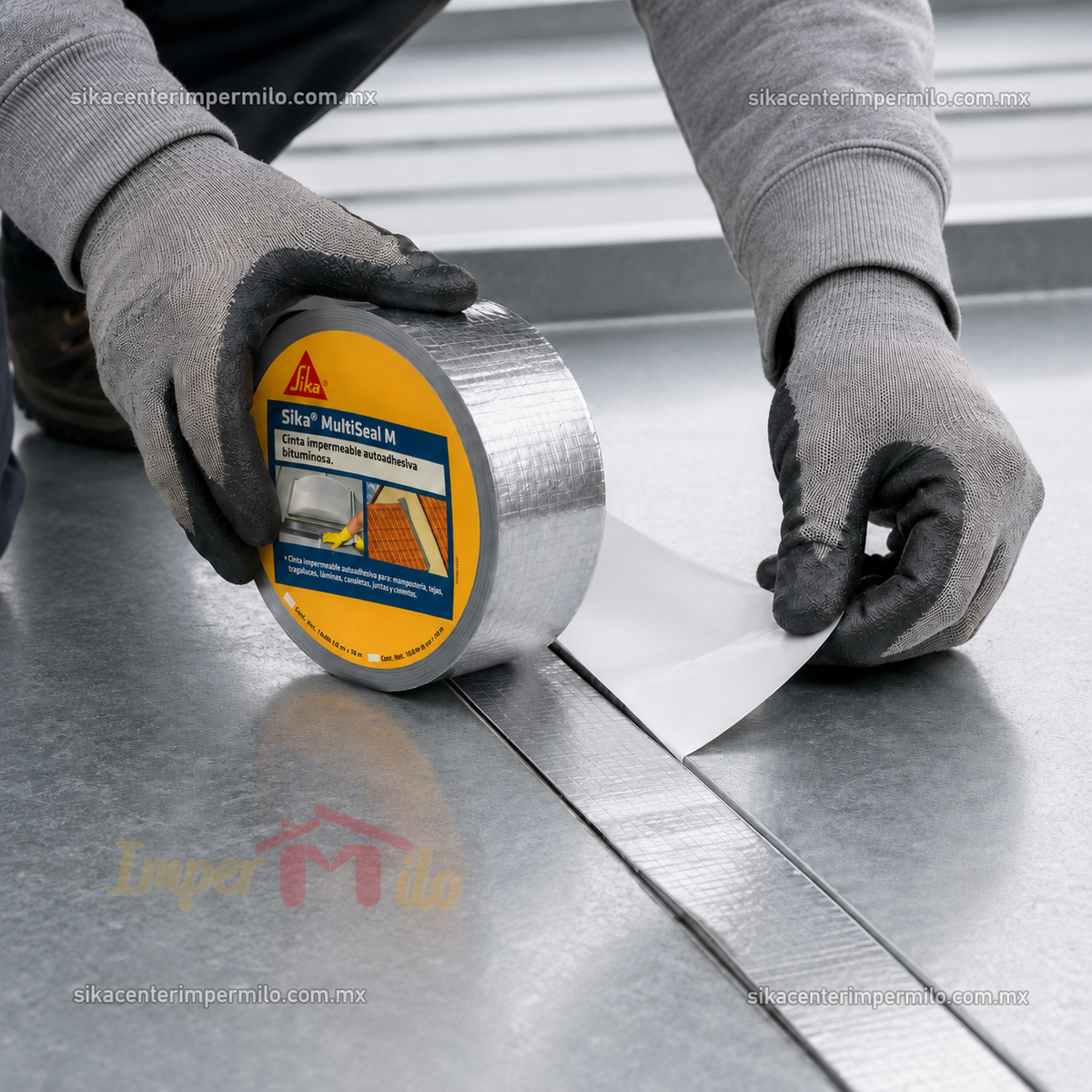 CINTA IMPERMEABLE AUTOADHESIVA SIKA MULTISEAL M  ROLLO 10M X 0.10M