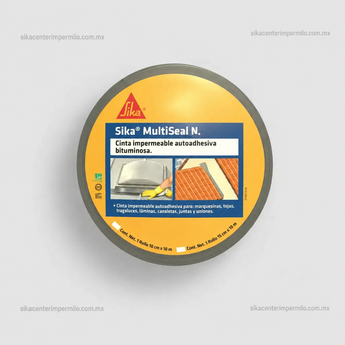 CINTA IMPERMEABLE AUTOADHESIVA SIKA MULTISEAL M  ROLLO 10M X 0.10M