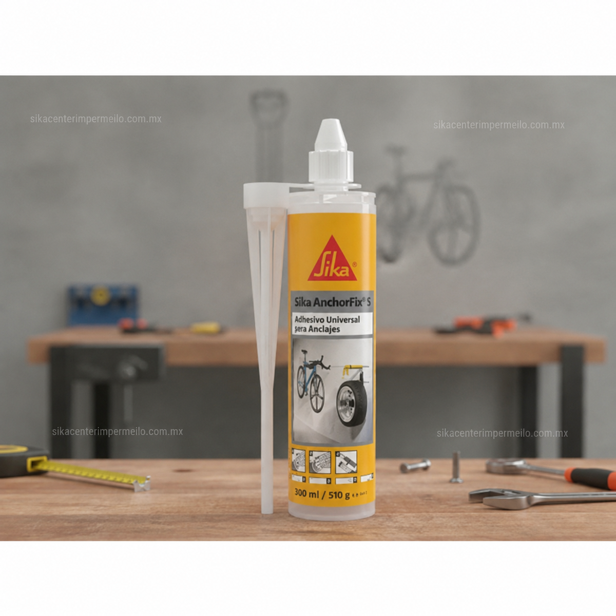 ADHESIVO UNIVERSAL PARA ANCLAJES SIKA ANCHORFIX S CARTUCHO 300 ML