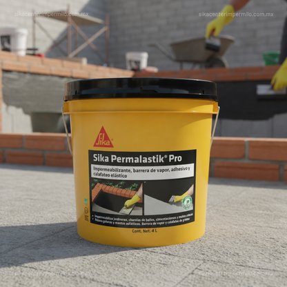 ADHESIVO ASFÁLTICO Y CALAFATEADOR SIKA PERMALASTIK PRO 4 LT