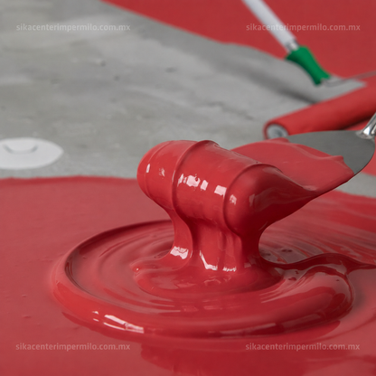 IMPERMEABILIZANTE ACRÍLICO SIKA ACRIL TECHO 3 AÑOS PRO ROJO 18 LT