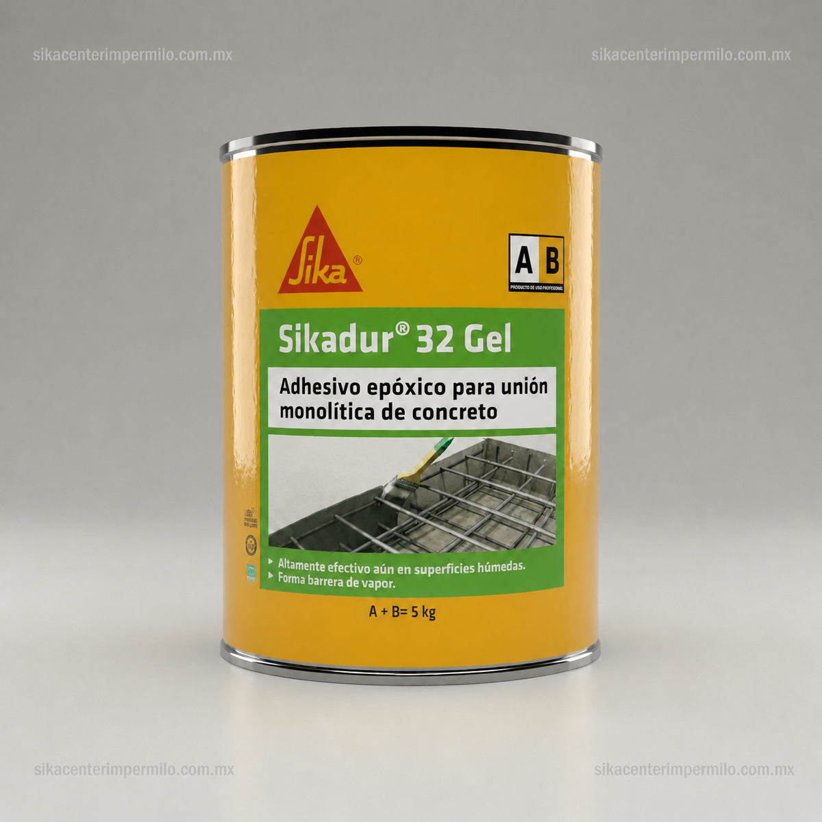 ADHESIVO EPÓXICO PARA UNIÓN MONOLÍTICA SIKADUR 32 GEL (A+B) 5 KG
