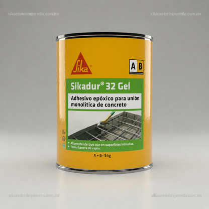 ADHESIVO EPÓXICO PARA UNIÓN MONOLÍTICA SIKADUR 32 GEL (A+B) 5 KG