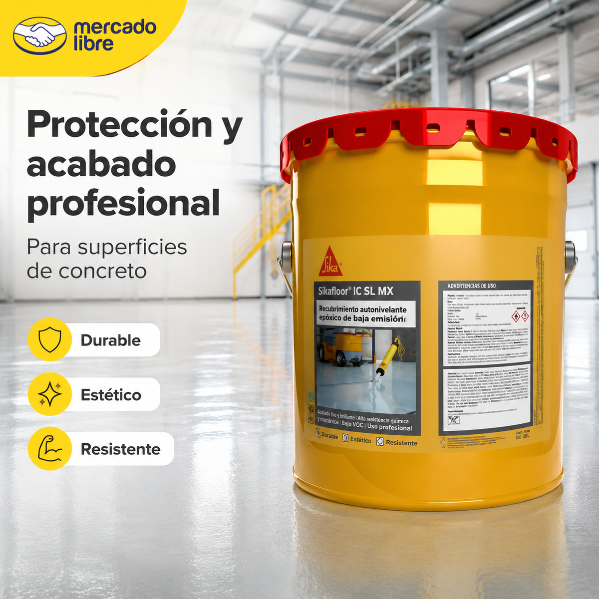 SELLADOR ELÁSTICO/SIKAFLEX 1C SL GRIS CONCRETO 19 LT