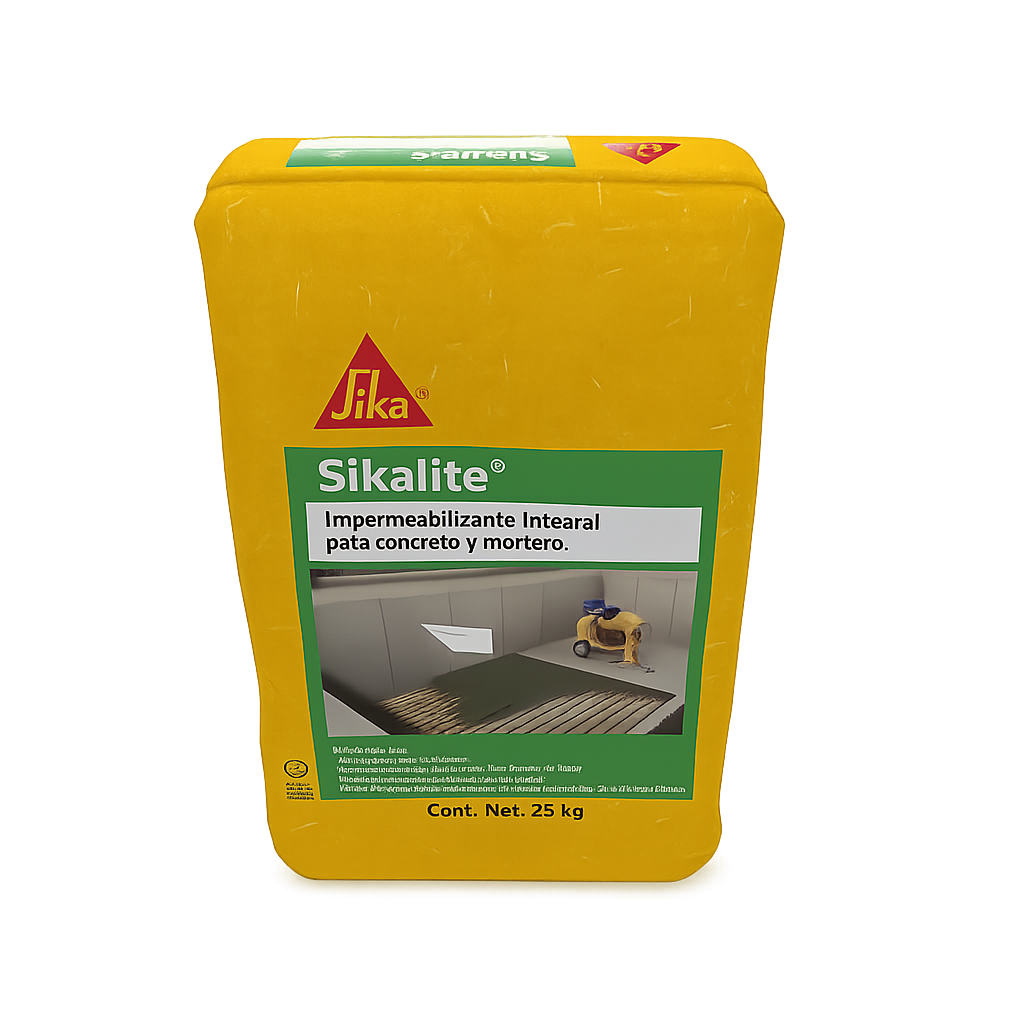 IMPERMEABILIZANTE INTEGRAL EN POLVO SIKALITE 25 KG
