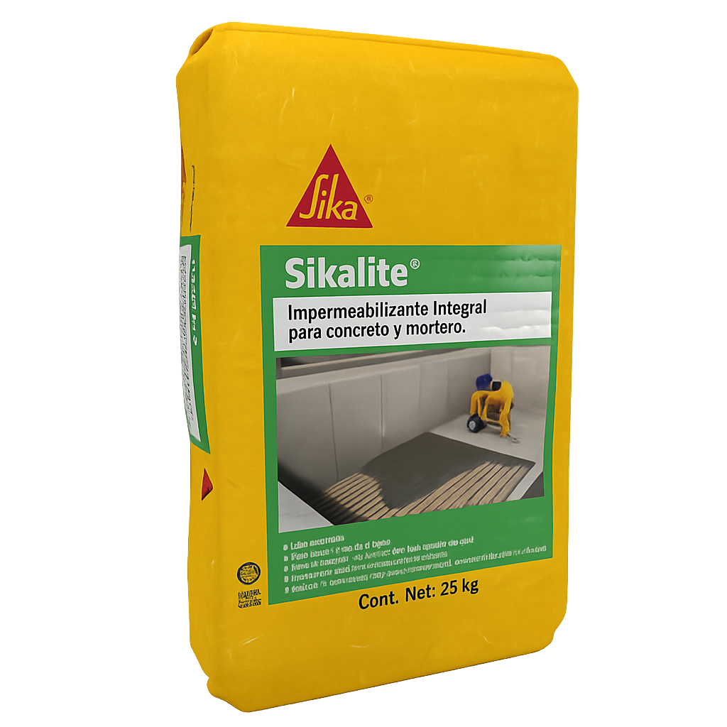 IMPERMEABILIZANTE INTEGRAL EN POLVO SIKALITE 25 KG