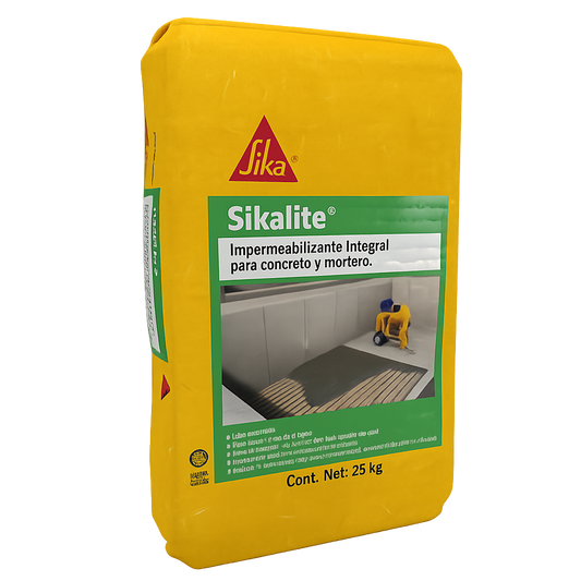 IMPERMEABILIZANTE INTEGRAL EN POLVO SIKALITE 25 KG