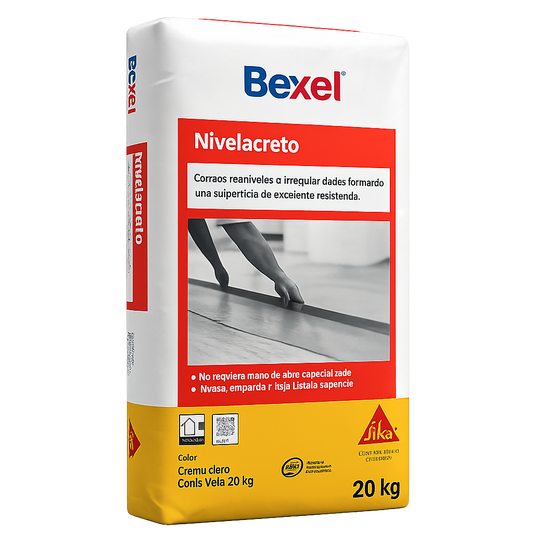 MORTERO AUTONIVELANTE BEXEL NIVELACRETO 20 KG
