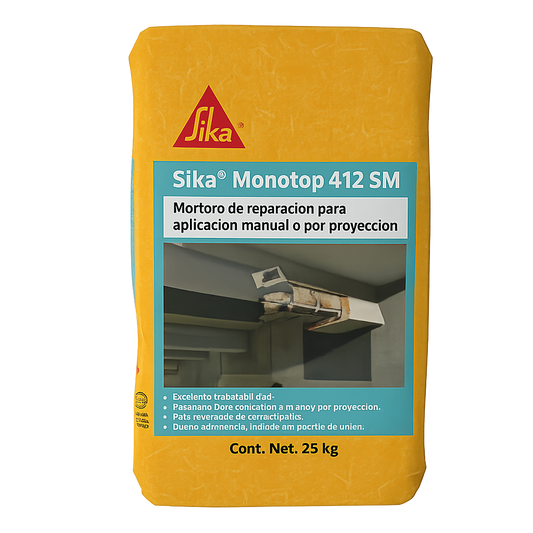 MORTERO SIKA MONOTOP 412 S SACO 25KG