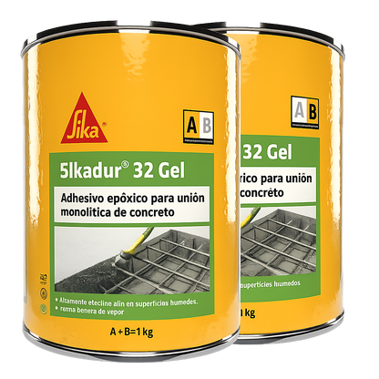 ADHESIVO EPÓXICO PARA UNIÓN MONOLÍTICA SIKADUR 32 GEL (A+B) 1 KG