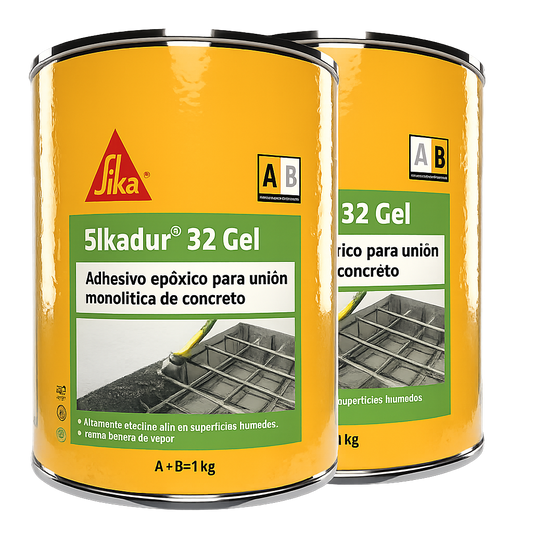 ADHESIVO EPÓXICO PARA UNIÓN MONOLÍTICA SIKADUR 32 GEL (A+B) 1 KG