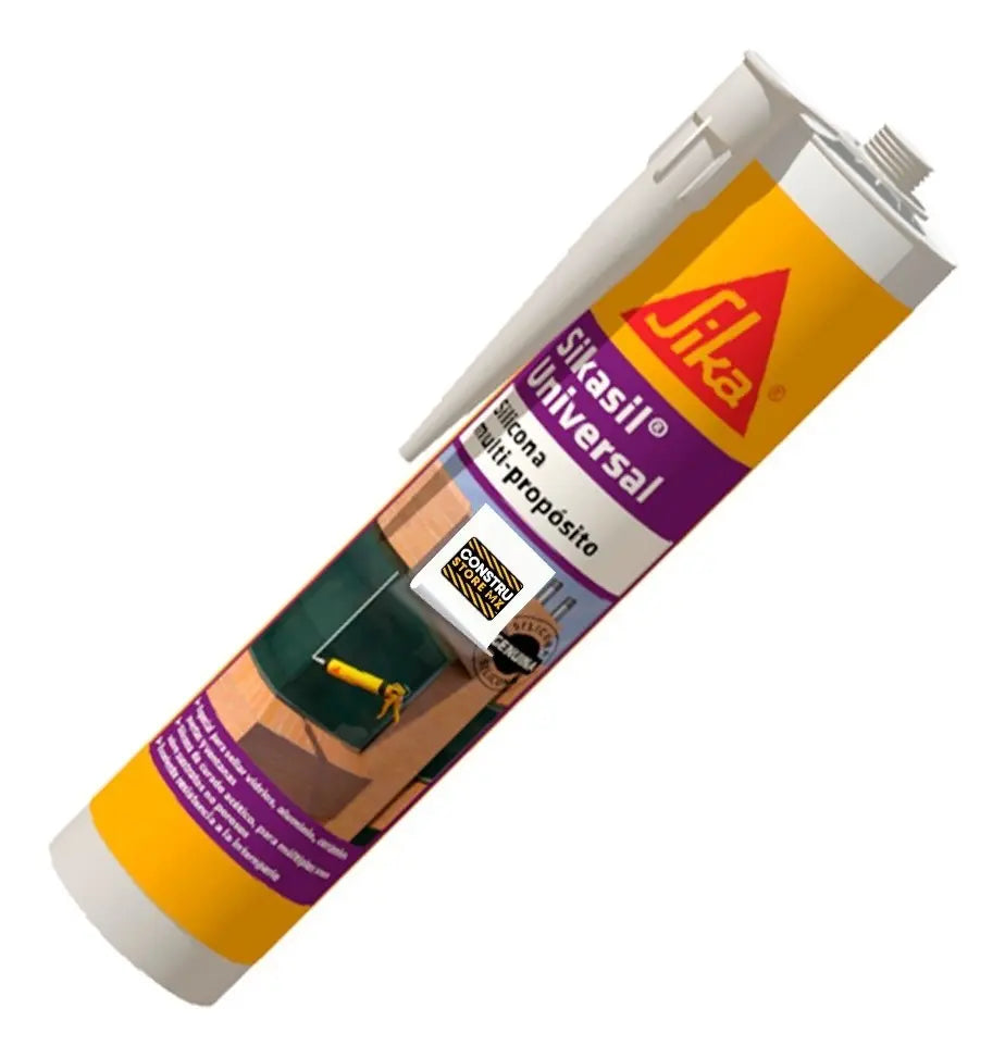 SELLADOR ELÁSTICO DE SILICÓN PARA USO GENERAL SIKASIL UNIVERSAL BLANCO 280 ML