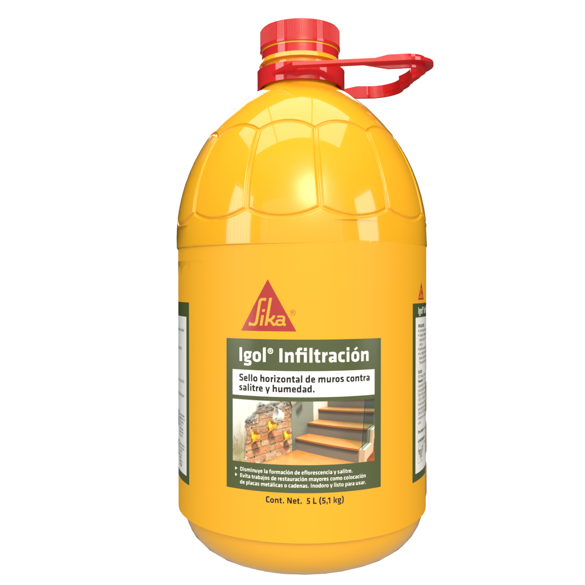 IMPERMEABILIZANTE PARA HUMEDAD ASCENDENTE IGOL INFILTRACIÓN 5L