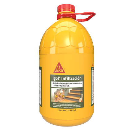 IMPERMEABILIZANTE PARA HUMEDAD ASCENDENTE IGOL INFILTRACIÓN 5L