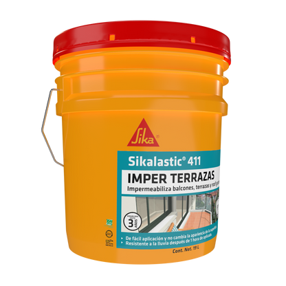 SIKALASTIC 411 IMPERMEABILIZANTE BALCONES TERRAZAS PARA JUNTAS 19 L