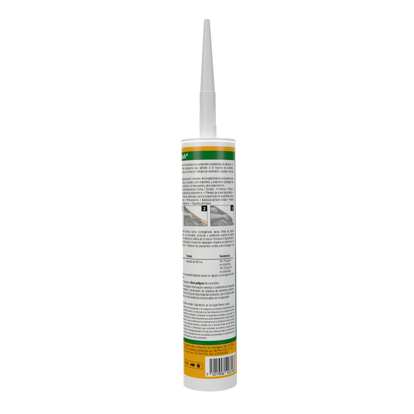 ADHESIVO DE MONTAJE SIKA ADHESIVO MAXTACK CARTUCHO 300 ML
