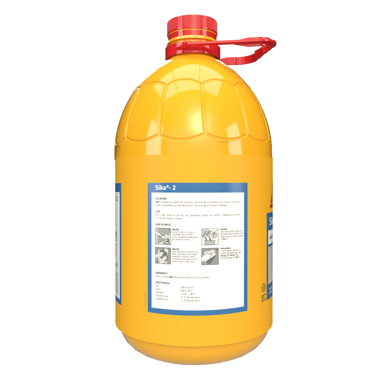 SELLADOR DE FILTRACIONES Y ACELERANTE ULTRA-RÁPIDO DE FRAGUADO SIKA 2 PET BOTE 5L
