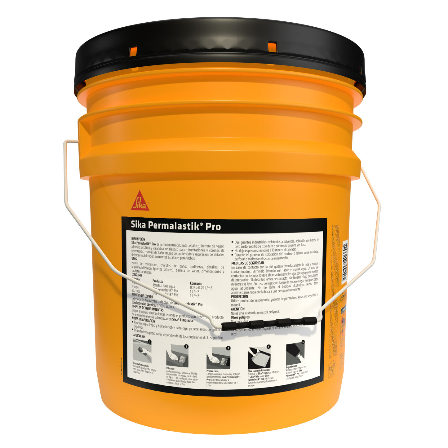 IMPERMEABILIZANTE ASFÁLTICO PARA CIMENTACIONES PERMALASTIK PRO 19L