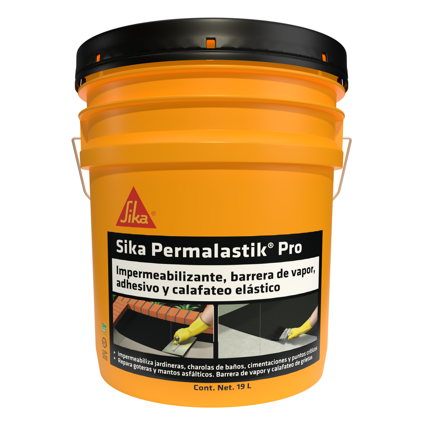 IMPERMEABILIZANTE ASFÁLTICO PARA CIMENTACIONES PERMALASTIK PRO 19L