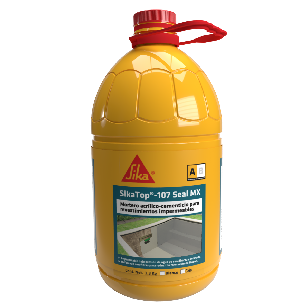SIKATOP SEAL 107 WHITE (A+B) 16.3 KG GALLON + BAG