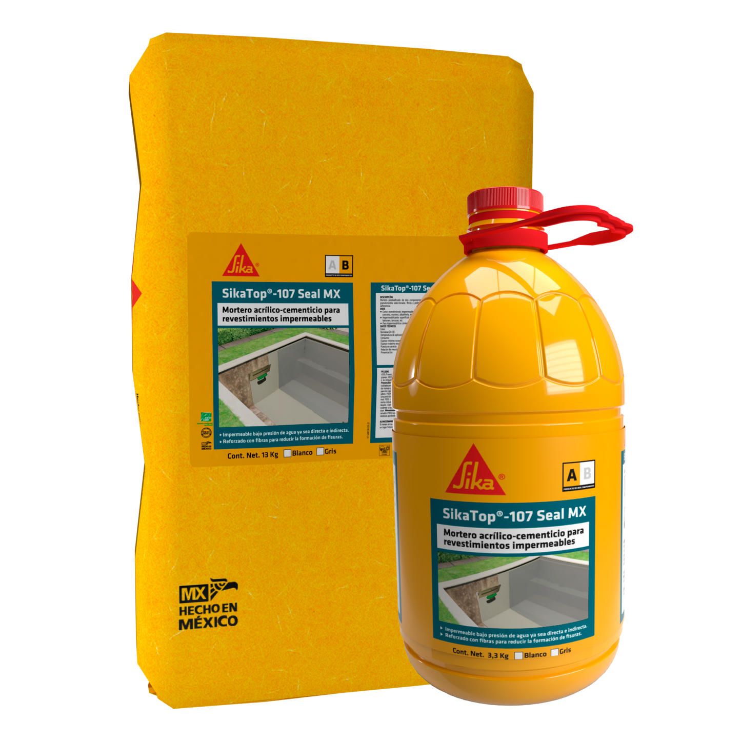 SIKATOP SEAL 107 WHITE (A+B) 16.3 KG GALLON + BAG
