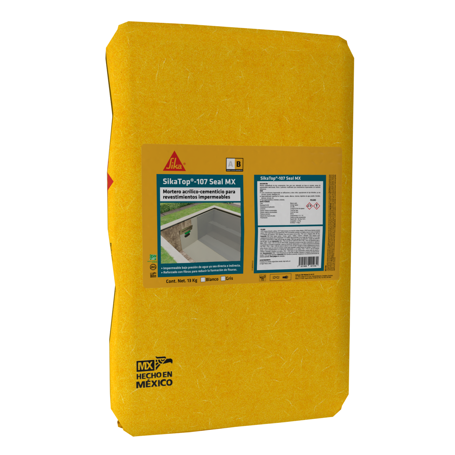 SIKATOP SEAL 107 WHITE (A+B) 16.3 KG GALLON + BAG