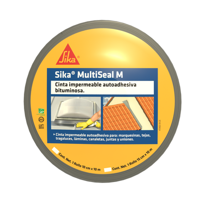 CINTA IMPERMEABLE AUTOADHESIVA SIKA MULTISEAL M  ROLLO 10M X 0.10M  ROJO