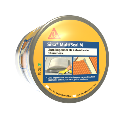 CINTA IMPERMEABLE AUTOADHESIVA SIKA MULTISEAL M  ROLLO 10M X 0.10M  ROJO