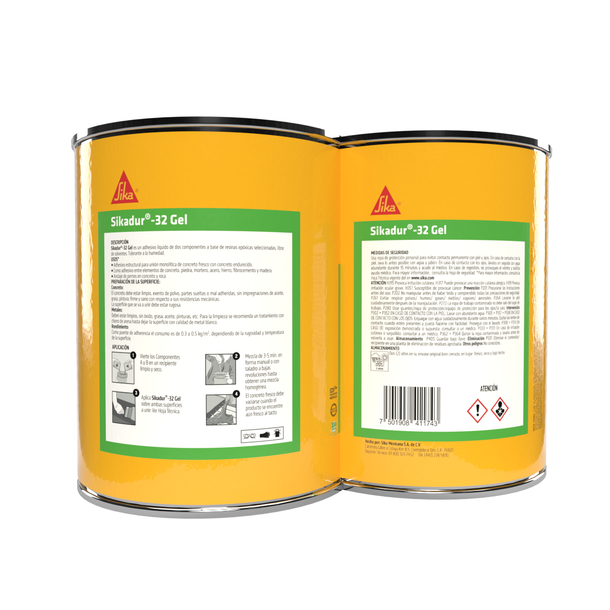 ADHESIVO EPÓXICO PARA UNIÓN MONOLÍTICA SIKADUR 32 GEL (A+B) 5 KG