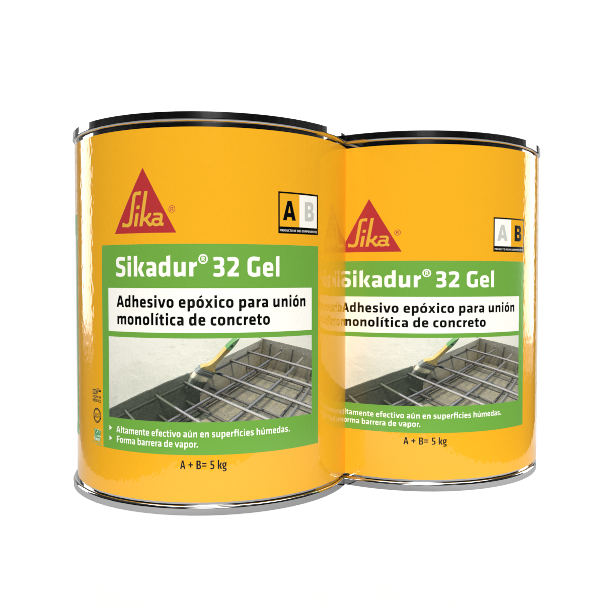 ADHESIVO EPÓXICO PARA UNIÓN MONOLÍTICA SIKADUR 32 GEL (A+B) 5 KG