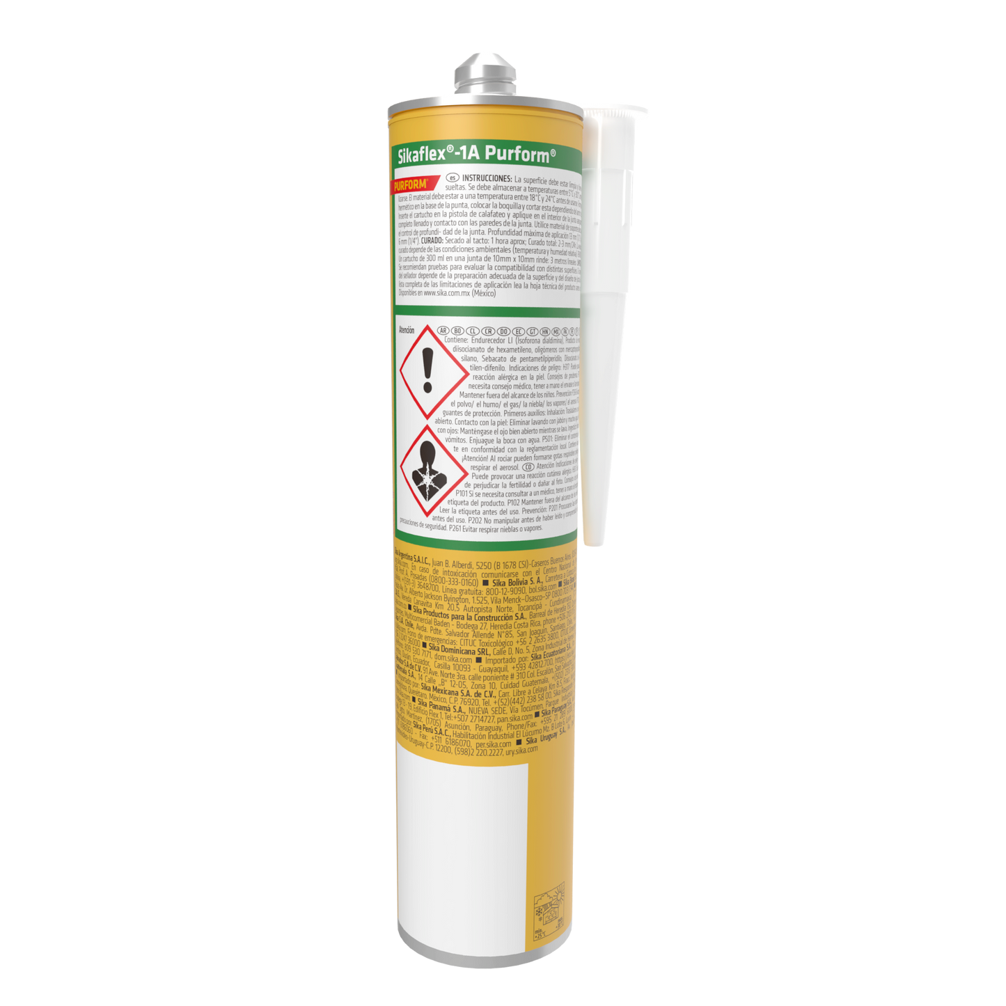 SELLADOR ELÁSTICO DE POLIURETANO SIKAFLEX-1A PURFORM BLANCO CARTUCHO 300 ML