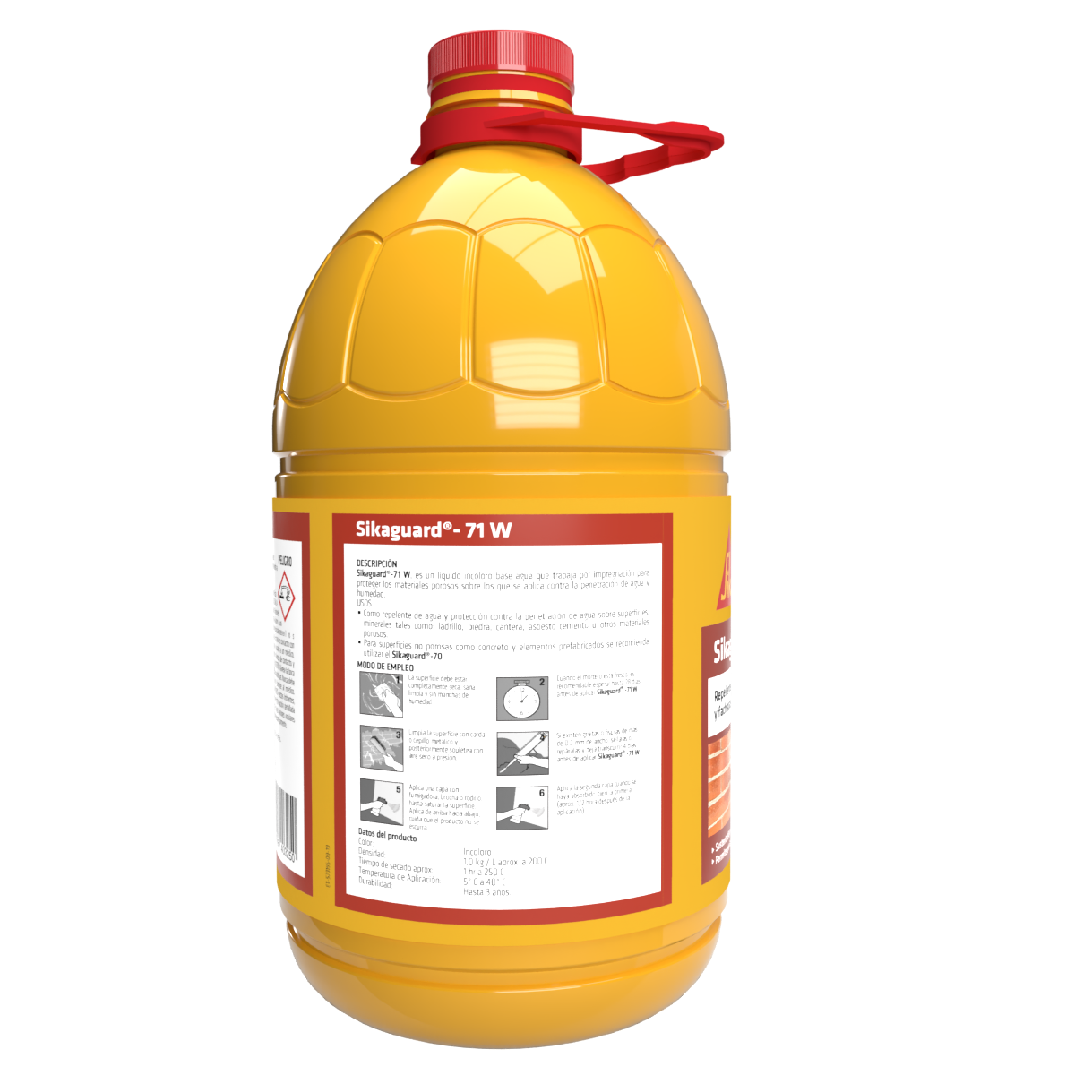 REPELENTE DE AGUA Y TRATAMIENTO ANTI-MUSGO BASE AGUA SIKAGUARD - 71 W PET 5L