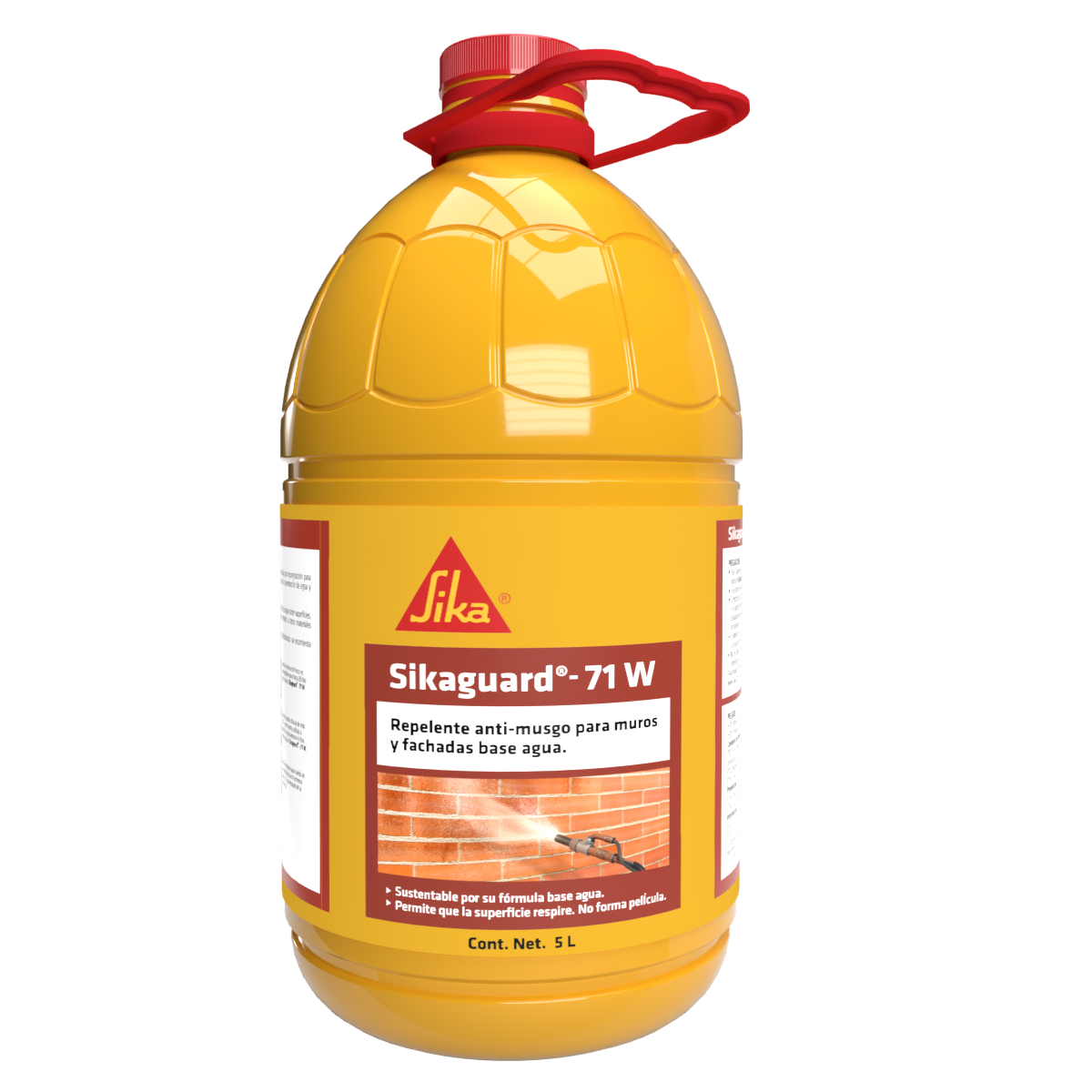 REPELENTE DE AGUA Y TRATAMIENTO ANTI-MUSGO BASE AGUA SIKAGUARD - 71 W PET 5L