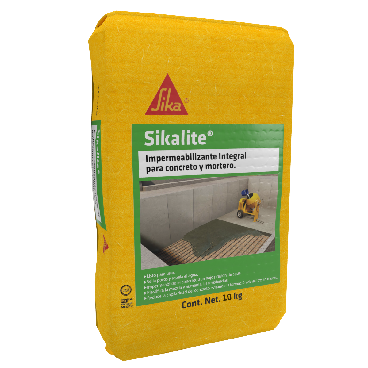 IMPERMEABILIZANTE INTEGRAL EN POLVO SIKALITE 10 KG