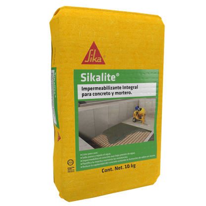 IMPERMEABILIZANTE INTEGRAL EN POLVO SIKALITE 10 KG