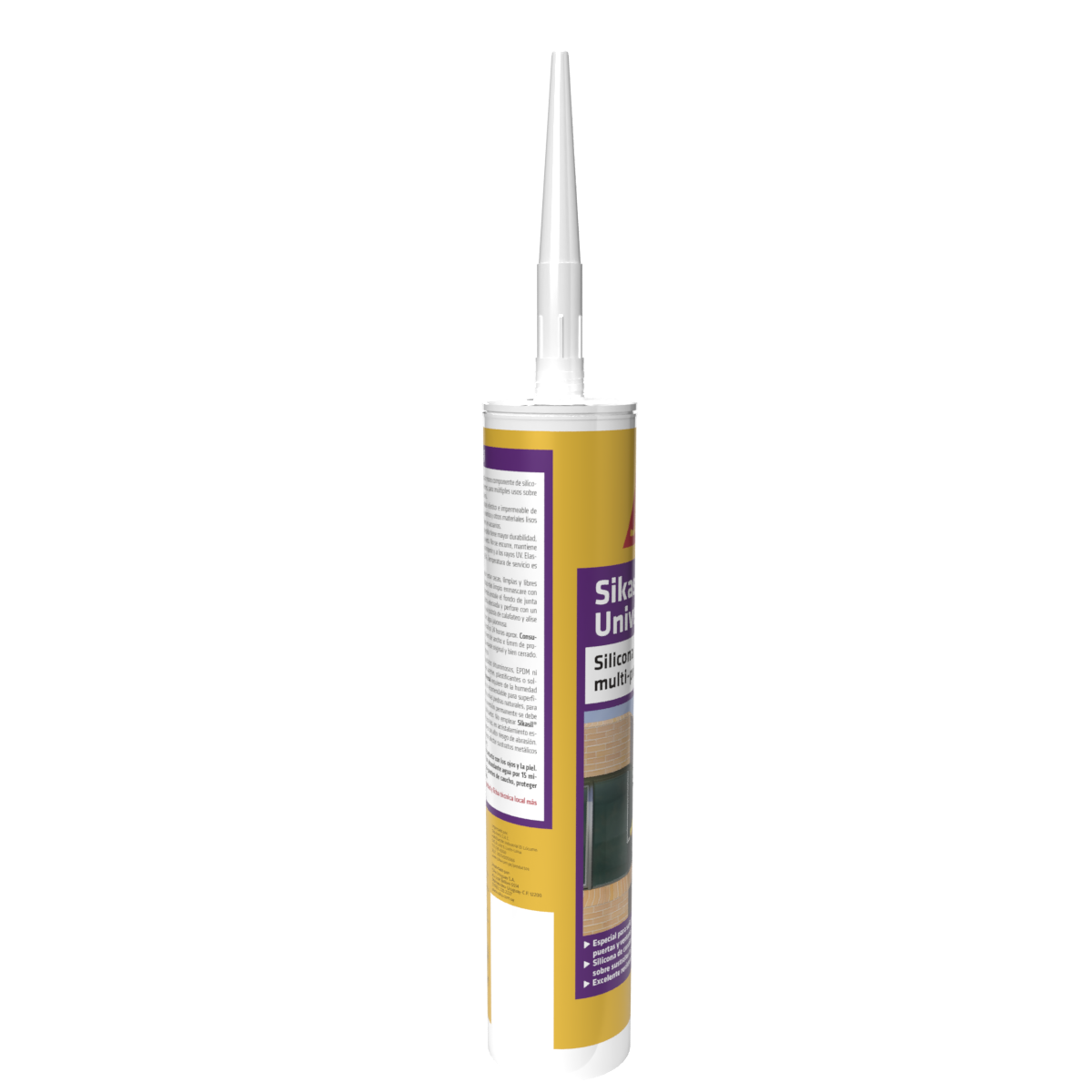 SELLADOR ELÁSTICO DE SILICÓN PARA USO GENERAL SIKASIL UNIVERSAL BLANCO 280 ML