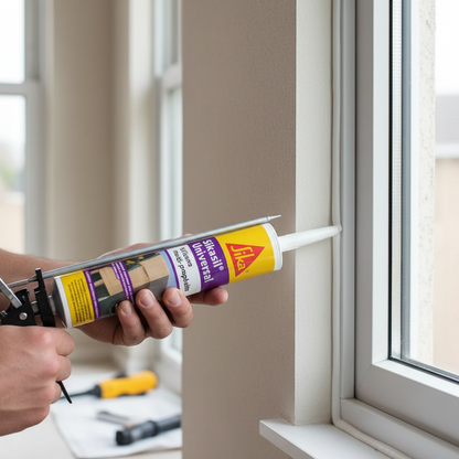 SELLADOR ELÁSTICO DE SILICÓN PARA USO GENERAL SIKASIL UNIVERSAL BLANCO 280 ML