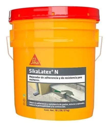 ADITIVO MEJORADOR DE RESISTENCIA Y ADHERENCIAS SIKALATEX N 19 LT