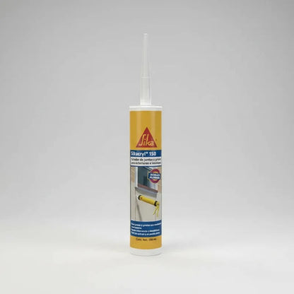 SELLADOR ACRÍLICO PARA JUNTAS Y GRIETAS CON BAJO MOVIMIENTO SIKACRYL 150 ALUMINIO CARTUCHO 300 ML