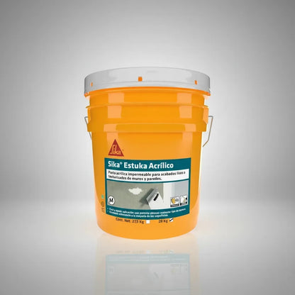 PASTA ACRÍLICA SIKA ESTUKA ACRILICO M BLANCO CUBETA 24KG
